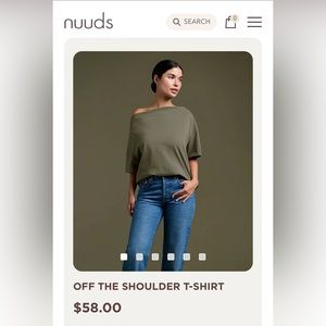 Nuuds Off The Shoulder Tee